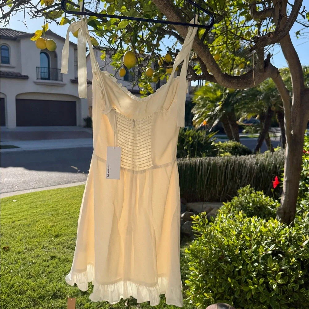 NTW Reformation Christine Dress White Size 0 - Picture 6 of 9